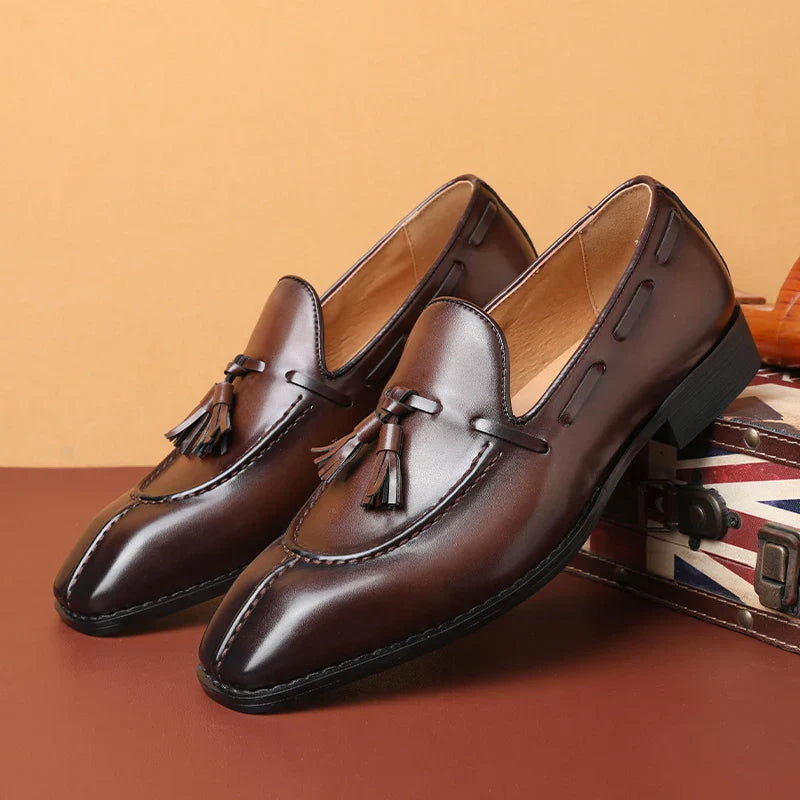 Retro Business Slippers by GroßMann in PU
