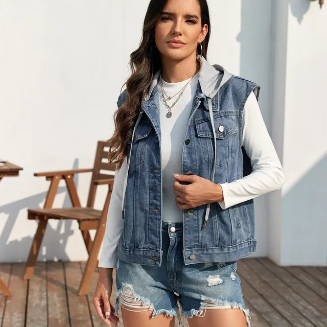 Krohn-e | Jeansweste mit Modernem Schnitt