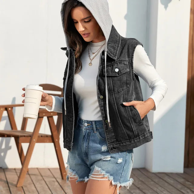 Krohn-e | Jeansweste mit Modernem Schnitt