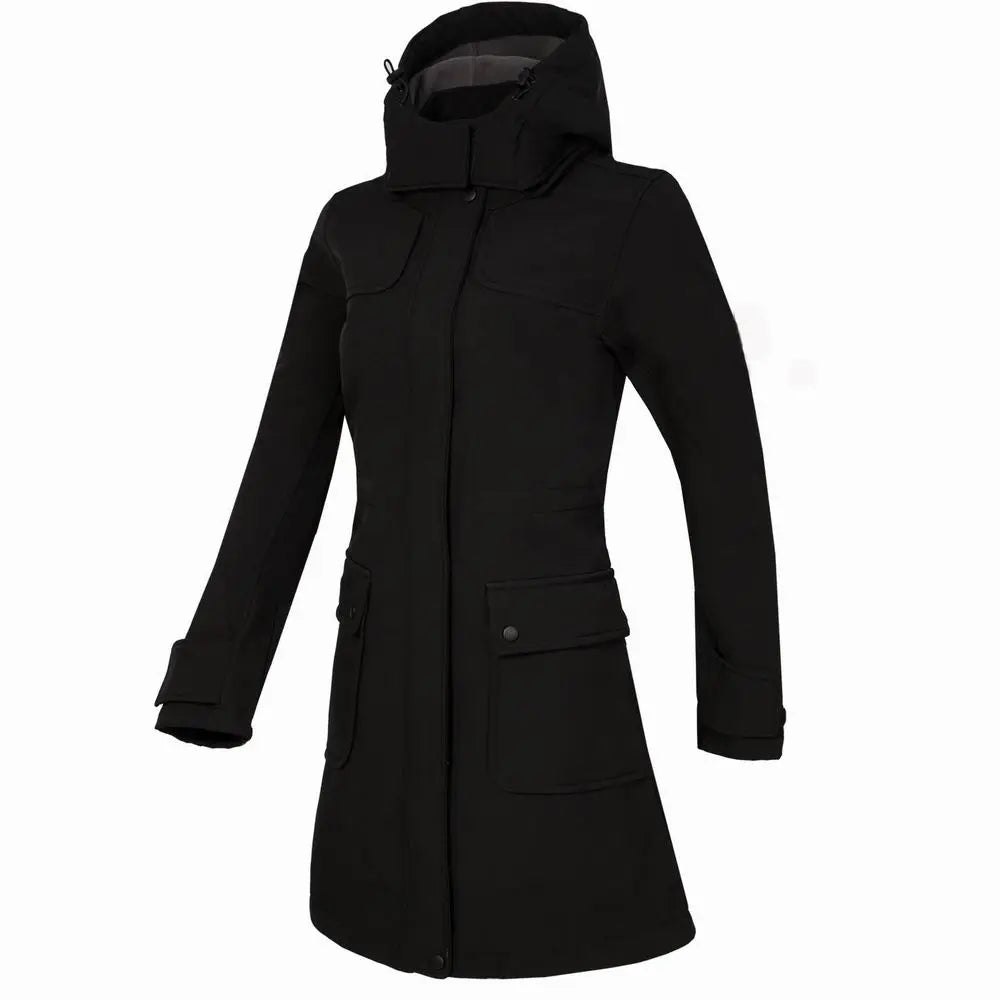 Krohn-e | Lange Wasserdichte Regenjacke Mit Kapuze Für Damen