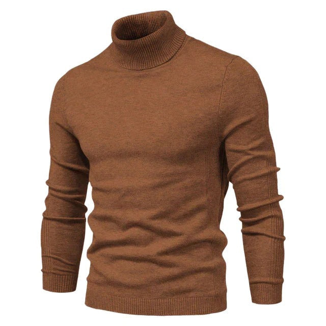 Krohn-e | Rollkragenpullover Wollmischung Stilvoll, Bequem