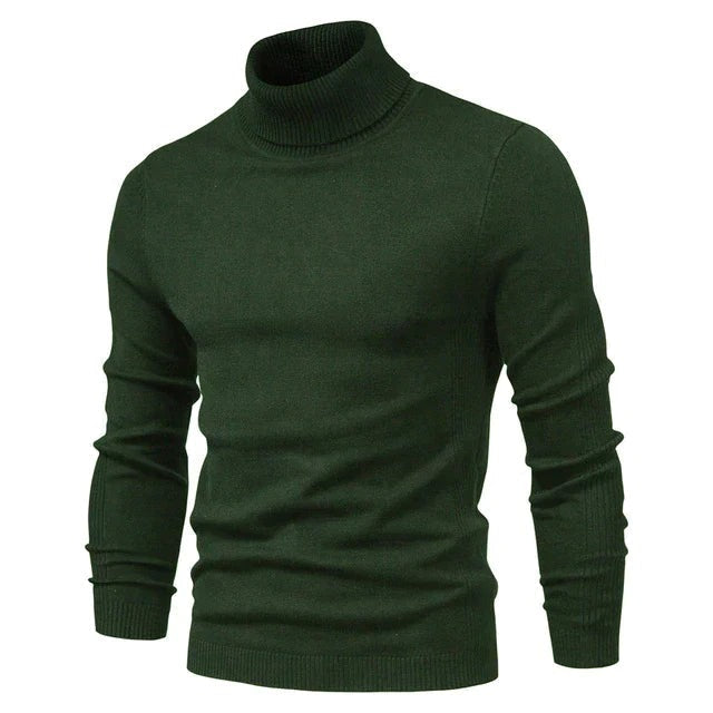 Krohn-e | Rollkragenpullover Wollmischung Stilvoll, Bequem
