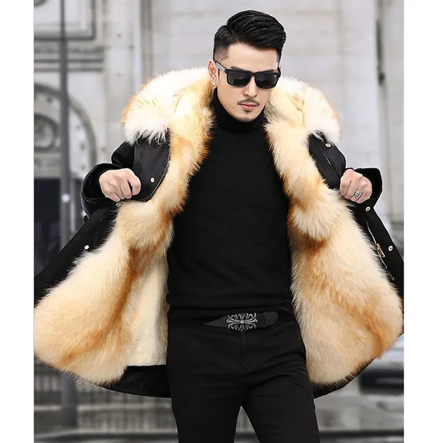 Herren Winterjacke mit Pelzfutter von Nilo