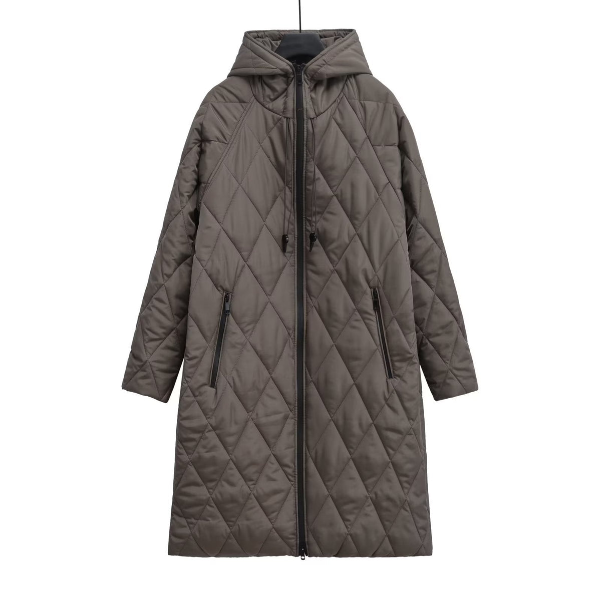 Krohn-e | Lange mit Kapuze und Integrierter Fütterung für Frauen Ideal für Den Winter
