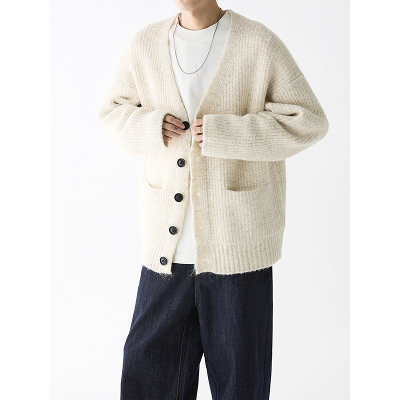 Herren Grobstrickjacke mit praktischen Taschen und stylischem Design Krohn-e