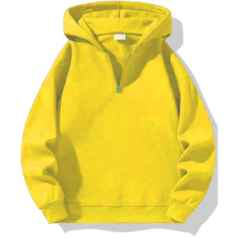 Herren sportlicher Kapuzenpullover mit halbem Reißverschluss Krohn-e