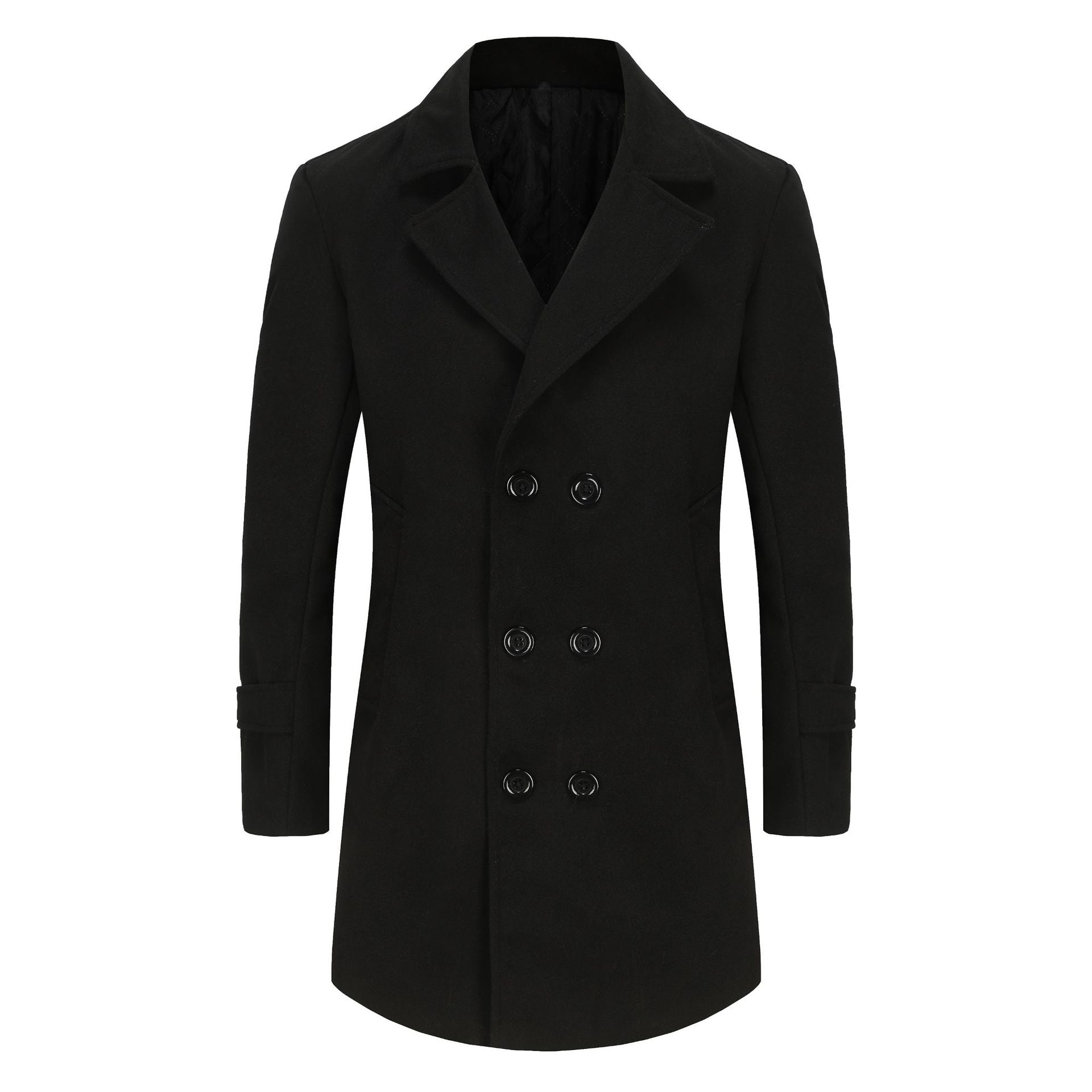 Herren eleganter Woll-Doppelmantel Krohn-e