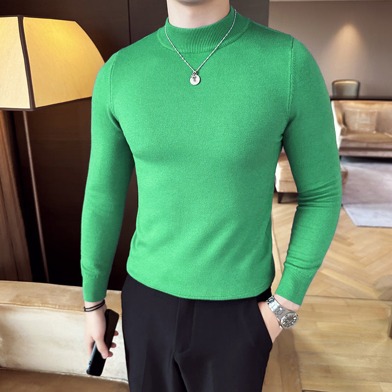 Herren modischer Pullover mit hohem Kragen und eleganter Passform Krohn-e