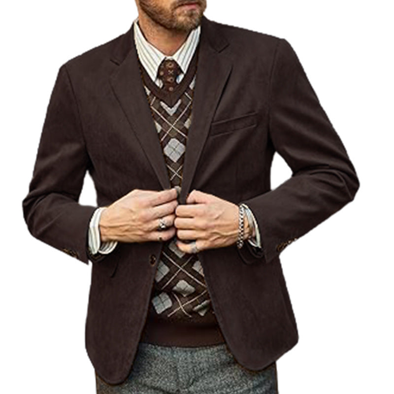 Herren eleganter Sportblazer mit modernem Schnitt und feinen Details Krohn-e