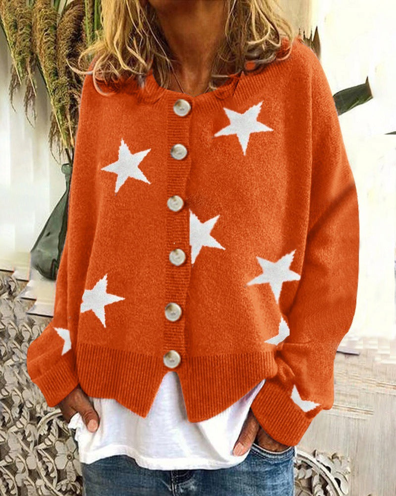 Damen Strickjacke mit Sternenmotiv Krohn-e