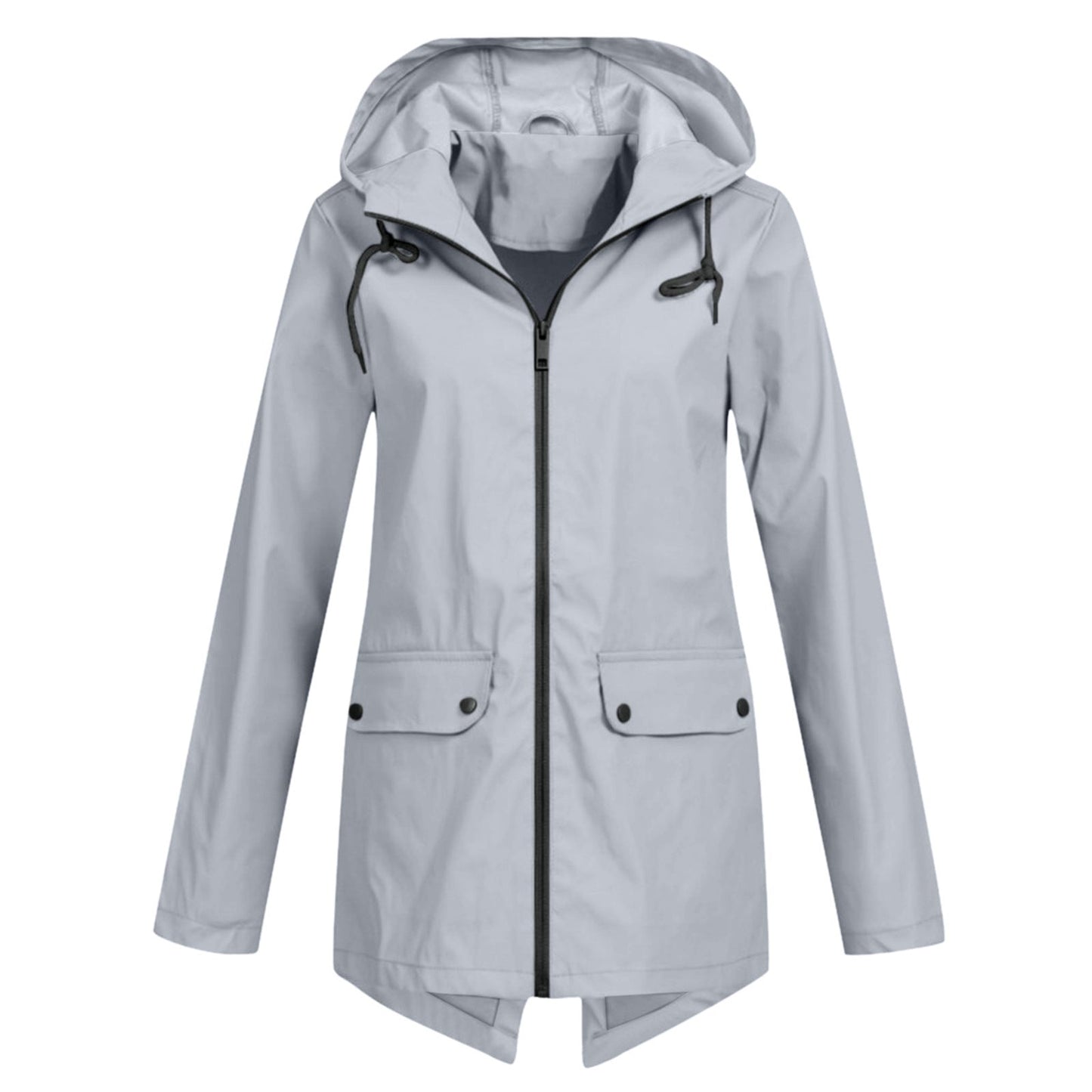 Damen wasserabweisende Übergangsjacke mit verstellbarer Kapuze und praktischen Taschen Krohn-e