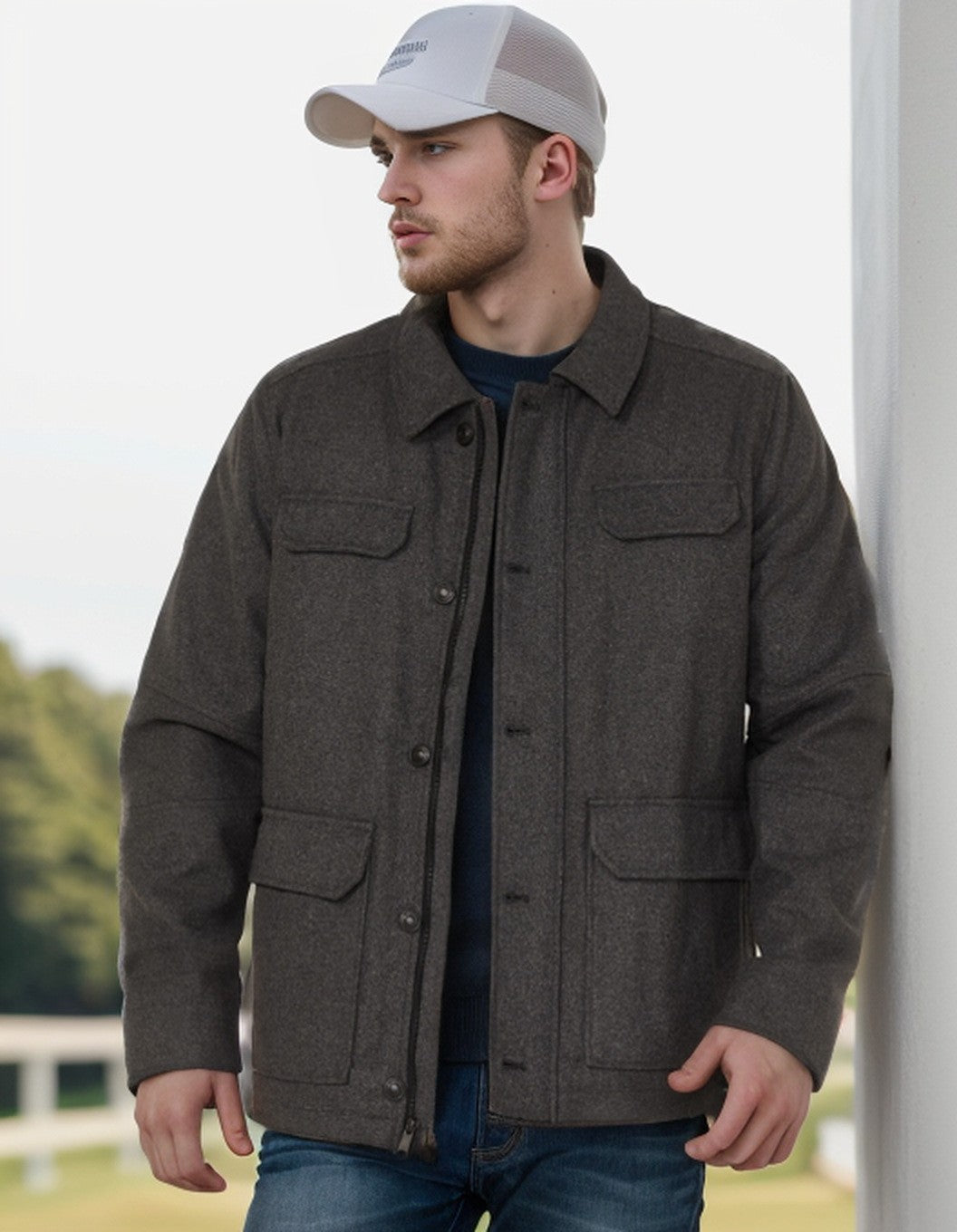 Herren multifunktionale Utility-Jacke mit großen Taschen Krohn-e