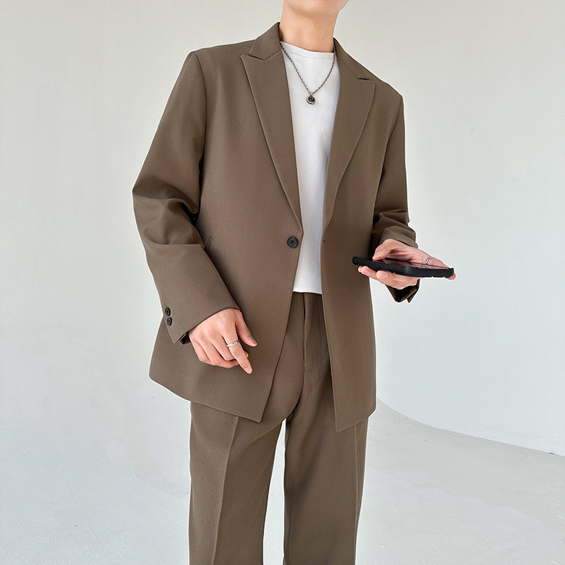 Herren eleganter Anzugblazer mit modernem Schnitt und feinem Innenfutter Krohn-e
