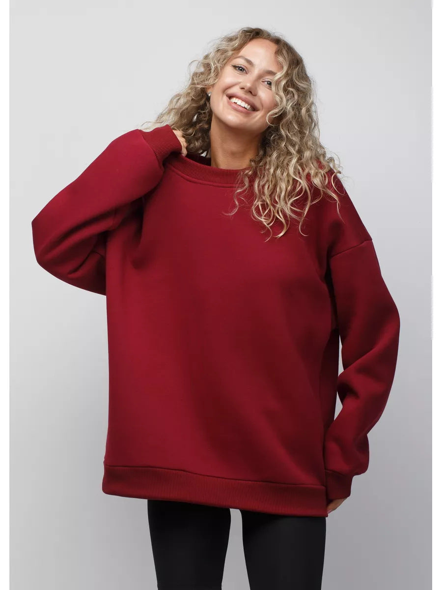 Damen lässiges Over-Sized Sweatshirt mit Oversized-Schnitt und weichen Baumwollmaterialien Krohn-e