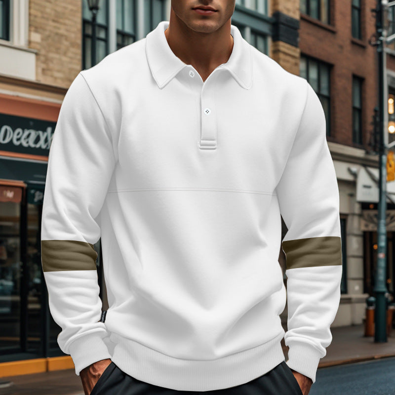 Herren sportlicher Pullover mit modischen Kontraststreifen Krohn-e