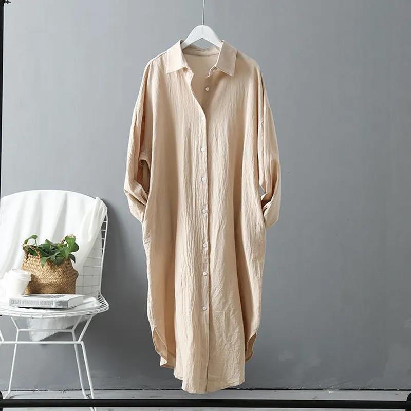 Damen oversized Blusenhemd in lässigem Schnitt mit Knopfleiste Krohn-e