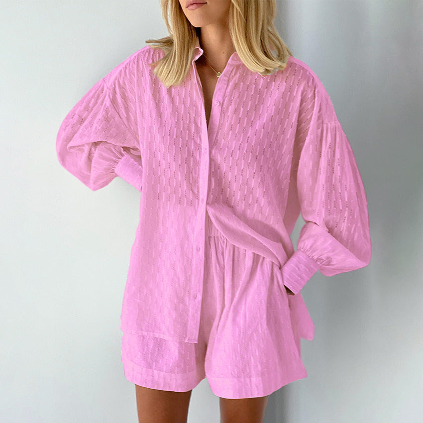 Damen Lässiges Oberteil und Shorts Set mit luftiger Passform Krohn-e
