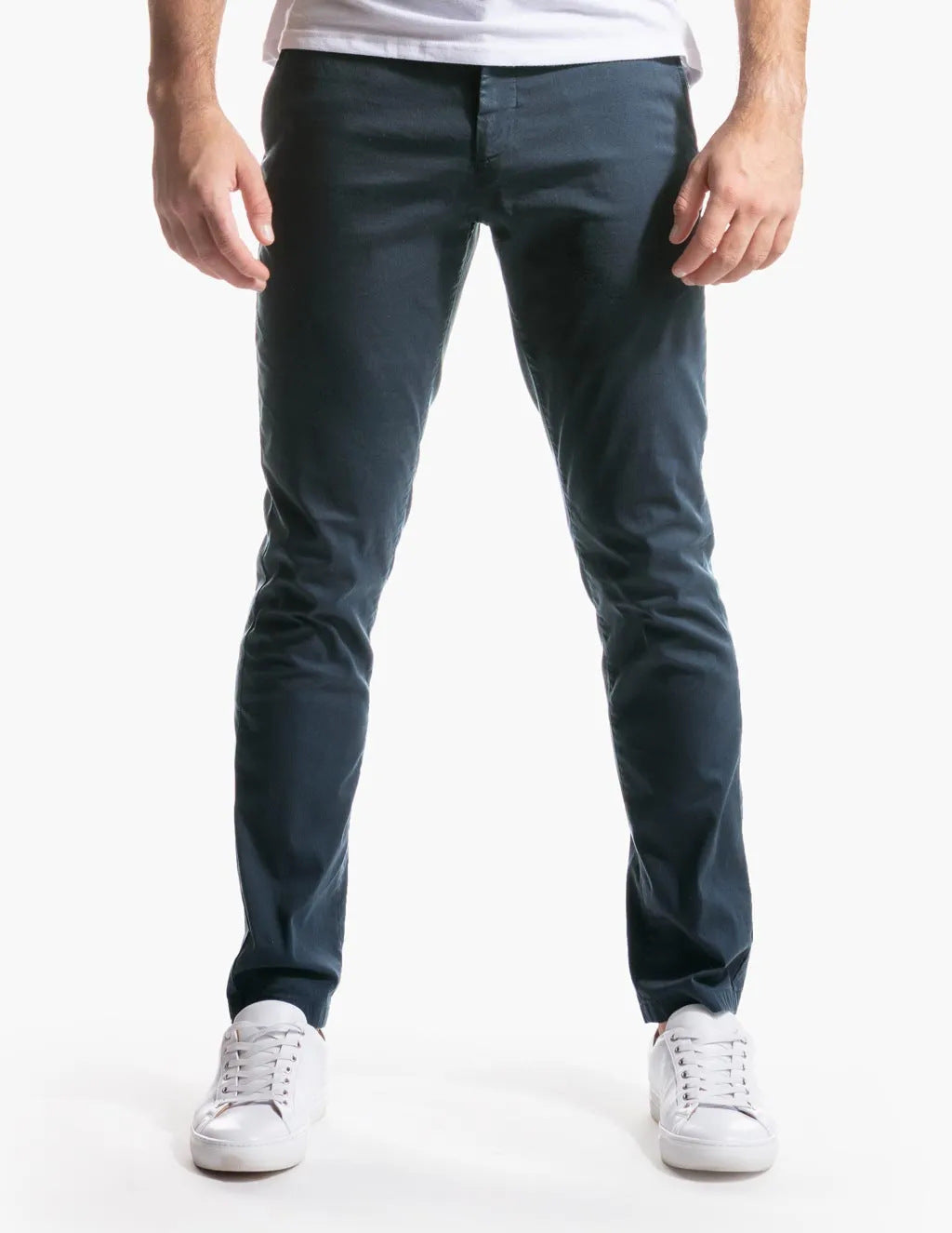 Herren Slim-Fit Chinohose aus atmungsaktivem Material Krohn-e