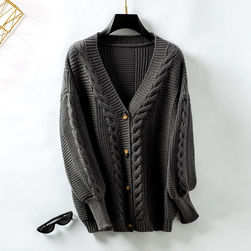 Krohn-e | Weinlese Strickjacke