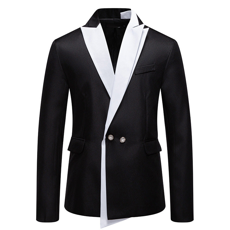 Herren Eleganter Smoking-Blazer mit kontrastreichem Revers Krohn-e