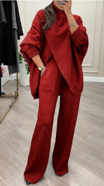 Damen Lässiger Strickanzug mit weitem Schnitt Krohn-e