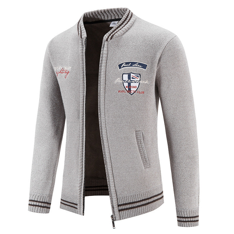 Herren sportliche Strickjacke mit vielseitigem Design Krohn-e