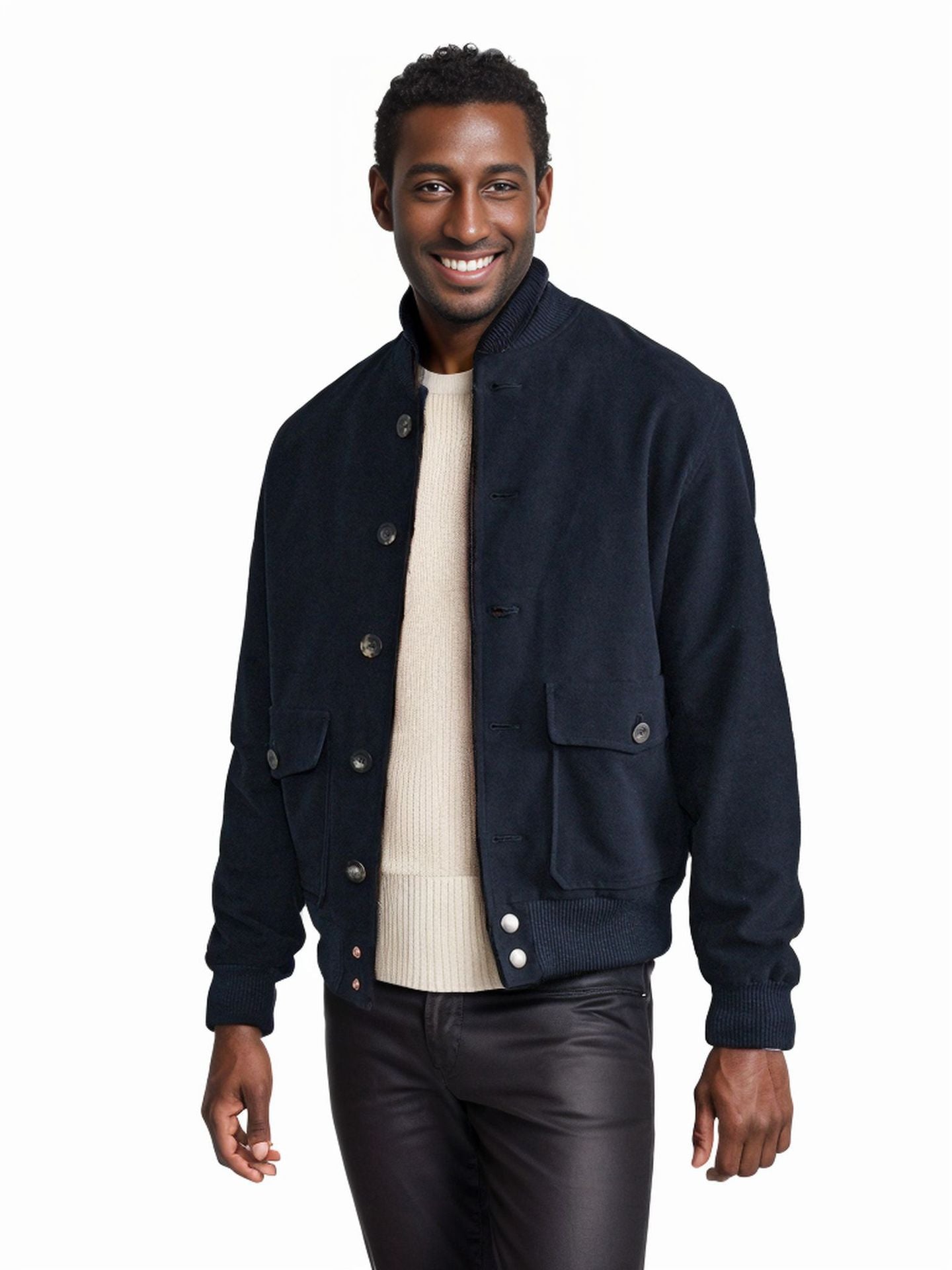 Herren lässige Steppjacke mit praktischen Taschen Krohn-e