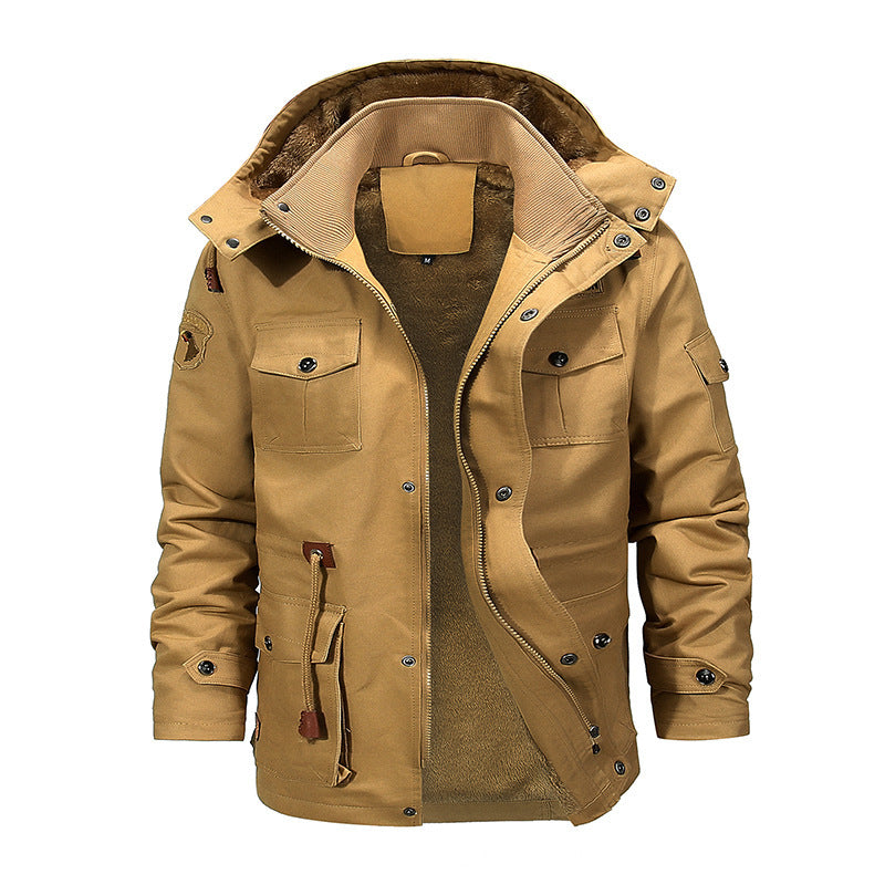 Herren robuste Utility-Jacke mit warmem Innenfutter Krohn-e