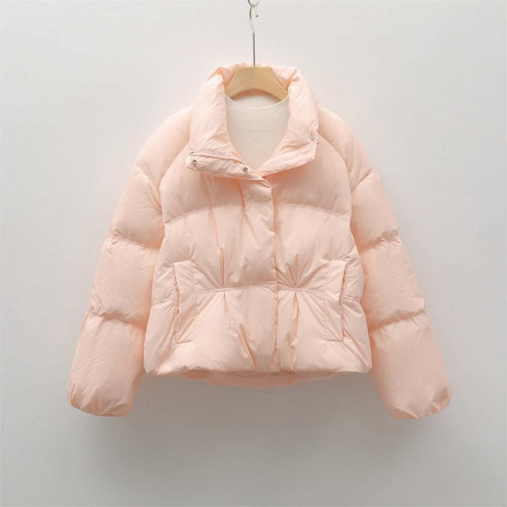 Damen modische gesteppte Kurzjacke mit hohem Kragen und praktischen Taschen Krohn-e