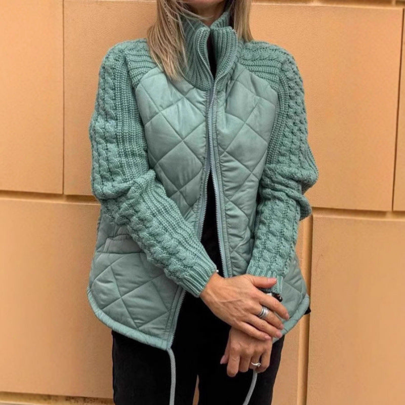 Damen Wärmende Steppjacke mit Strickärmeln Krohn-e