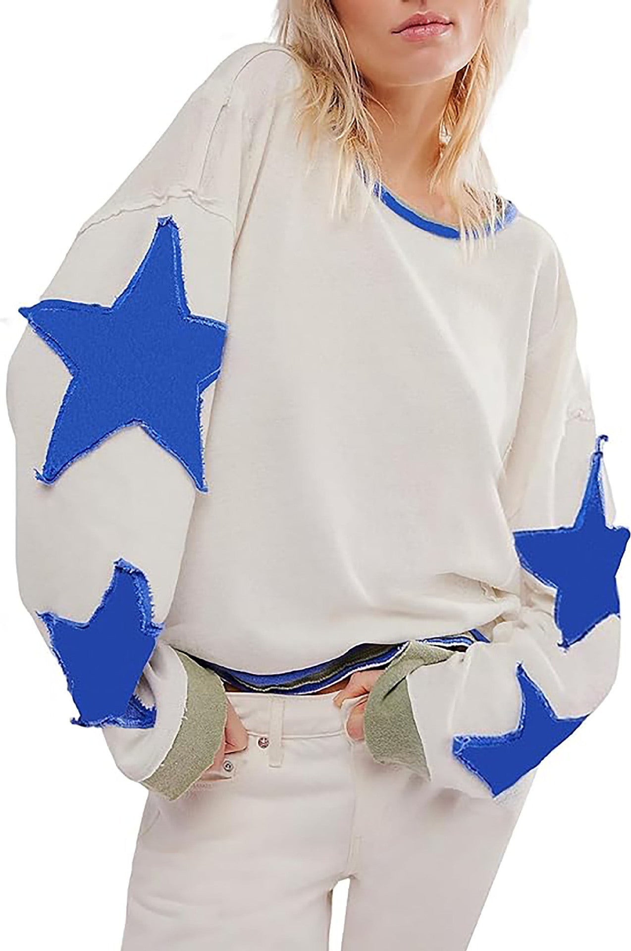 Damen lässiger Pullover mit Sternen-Design Krohn-e