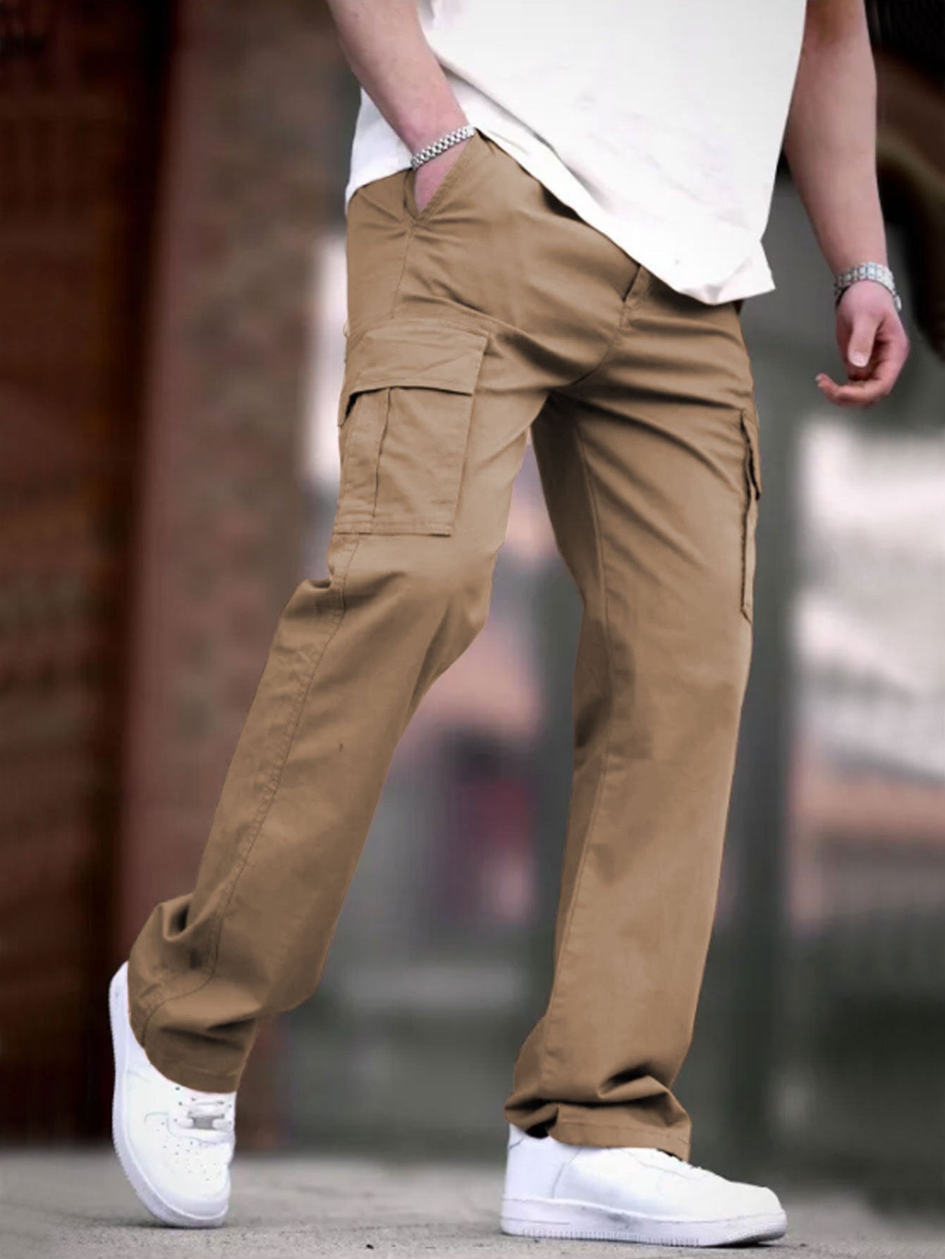 Herren Cargo-Hosen mit multifunktionalen Taschen und atmungsaktivem Stoff Krohn-e