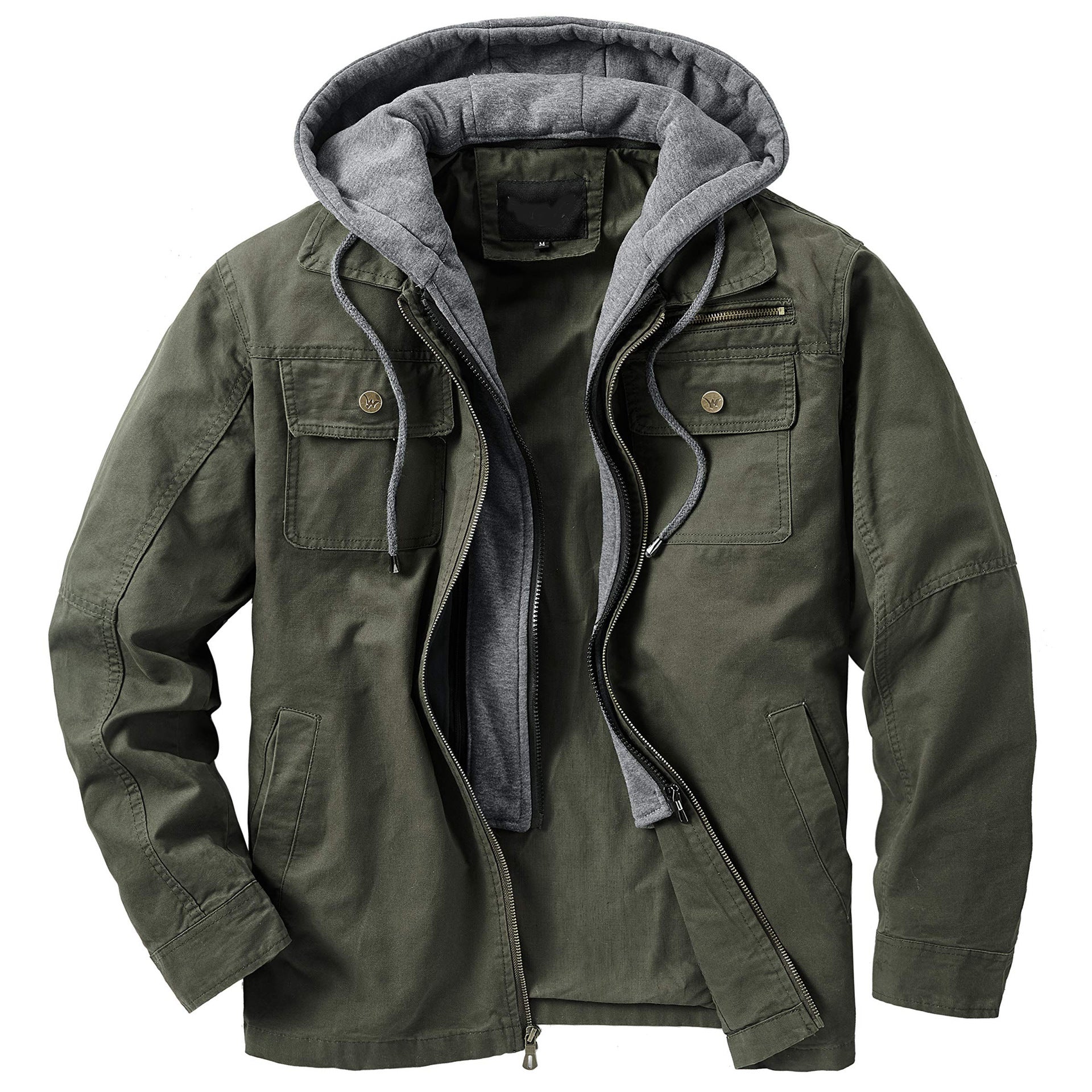 Herren vielseitige Übergangsjacke mit integrierter Kapuze und praktischen Taschen Krohn-e