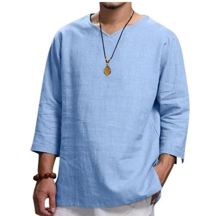 Herren lässiges Langarmshirt aus hochwertiger Baumwolle Krohn-e