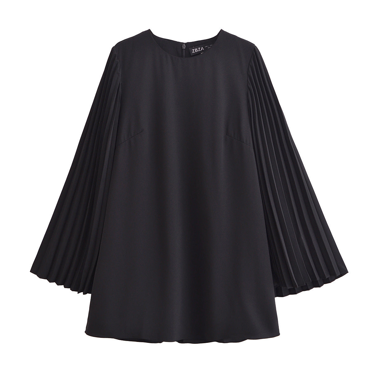 Hübsches Frühlingsminikleid von Fudus mit langen Ärmeln und Rüschen