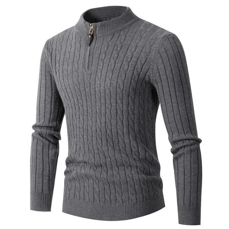 Herren Feinstrickpullover mit Stehkragen Krohn-e