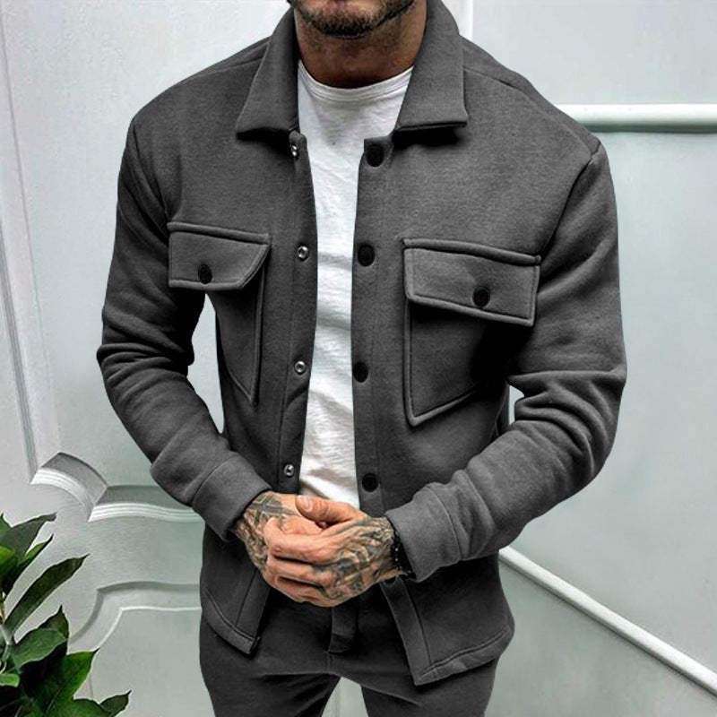 Herren Utility Jacke mit praktischen Taschen und modernem Schnitt Krohn-e
