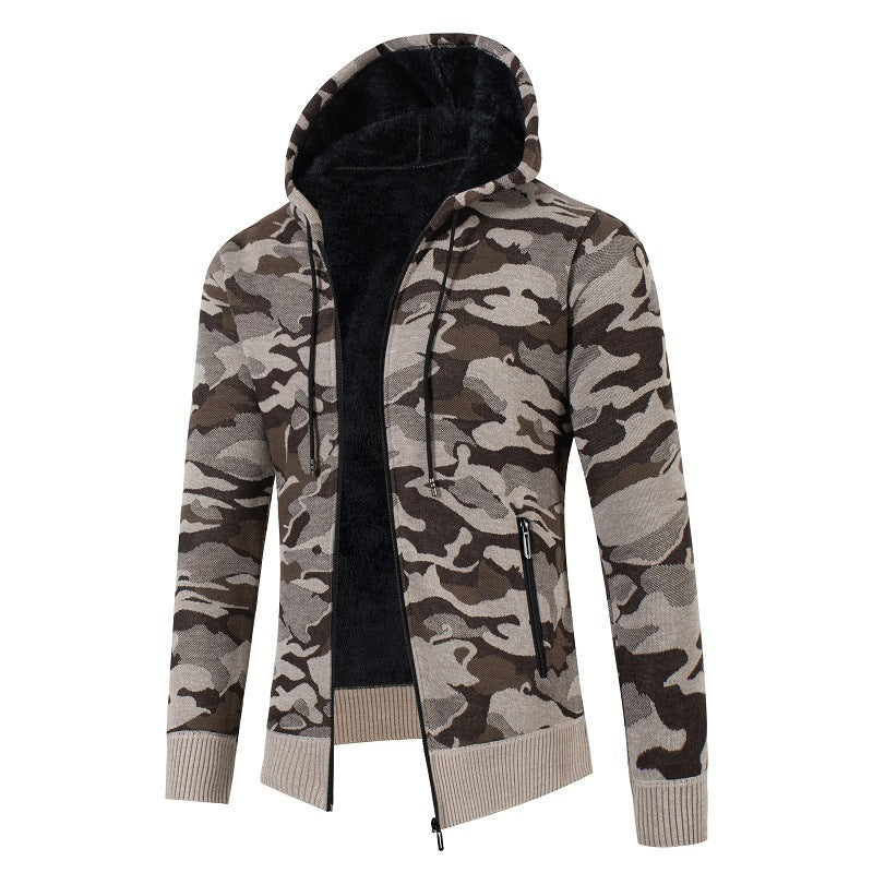 Herren modischer Kapuzensweater mit Karomuster Krohn-e