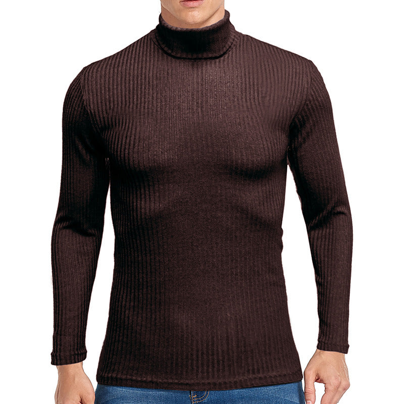 Herren feiner Rollkragenpullover aus strukturiertem Strick Krohn-e