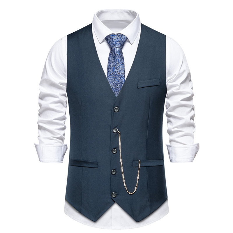 Herren elegante Anzugweste im klassischen Design mit modernen Akzenten Krohn-e