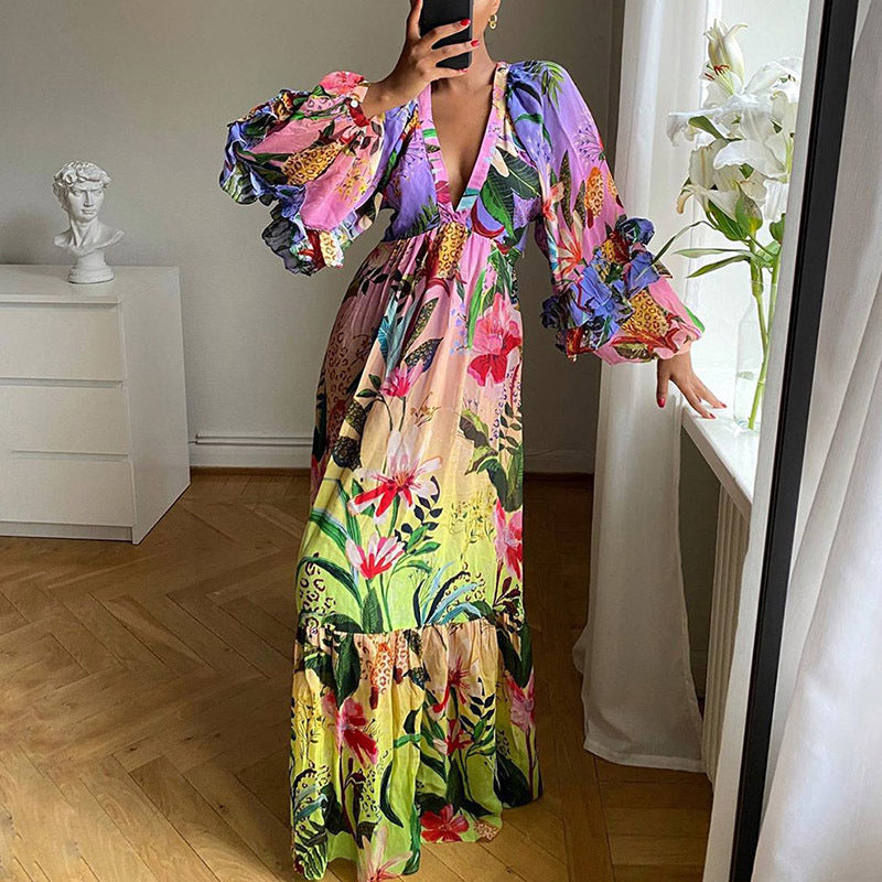 Elegantes, figurbetontes, langes Abendkleid von Krohn-e