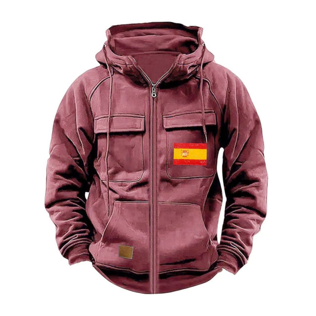 Herren funktionale Jacke mit mehreren Taschen Krohn-e