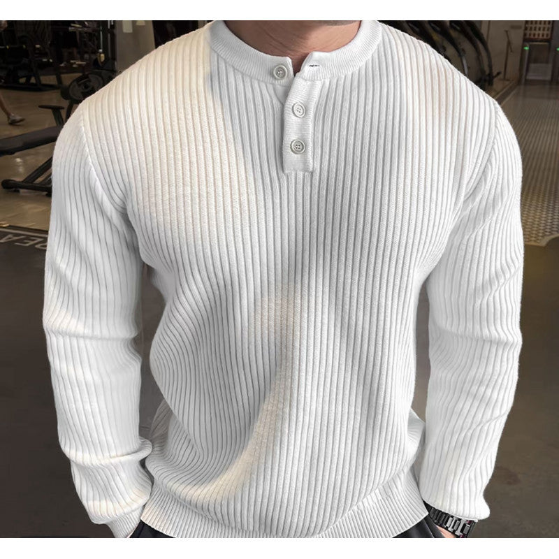 Herren Langarm Pullover mit strukturiertem Rippenstrick Krohn-e
