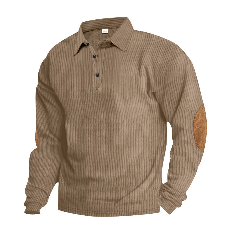 Herren Langarm Hemd mit strukturiertem Design Details Krohn-e