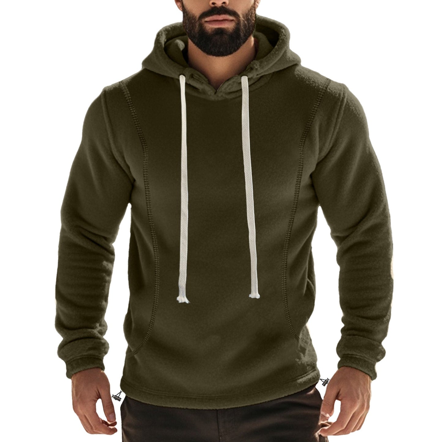 Herren Hochwertiger Fleece-Hoodie mit praktischer Kängurutasche und stylischem Design Krohn-e