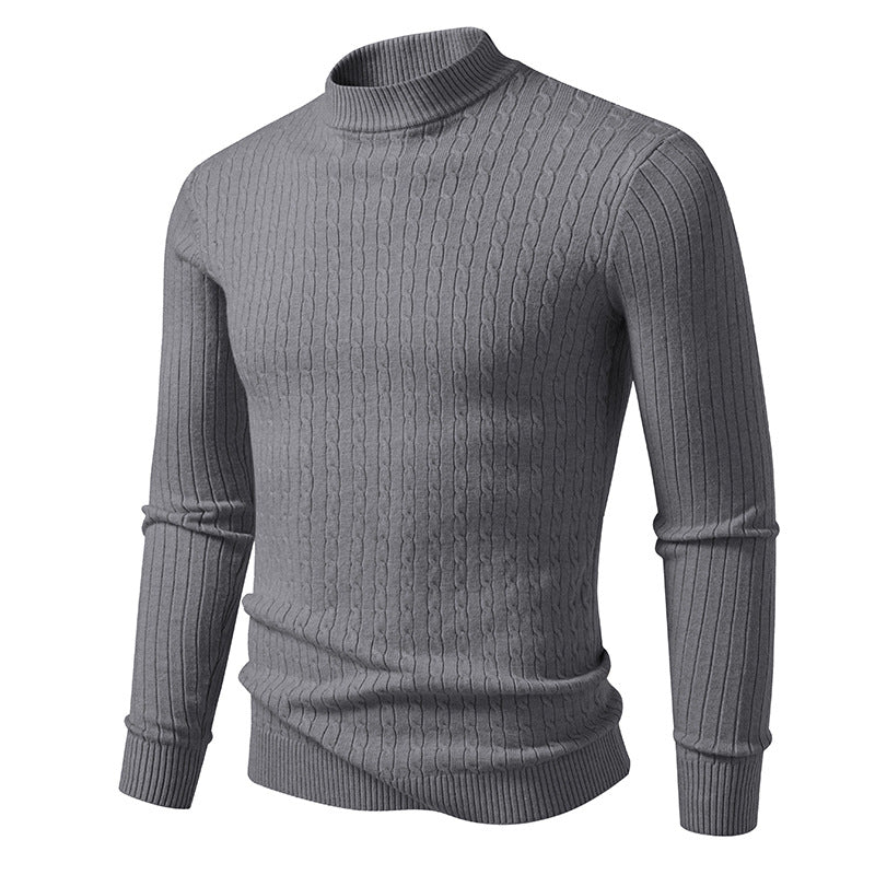 Herren Rollkragenpullover mit strukturiertem Zopfdesign Krohn-e