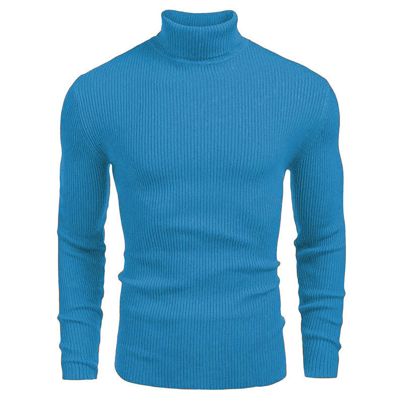Herren eleganter Rollkragenpullover aus ribbed Strick Krohn-e