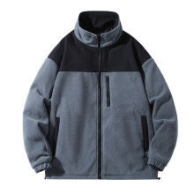 Herren Fleecejacke mit hohem Kragen und Reißverschlusstaschen Krohn-e