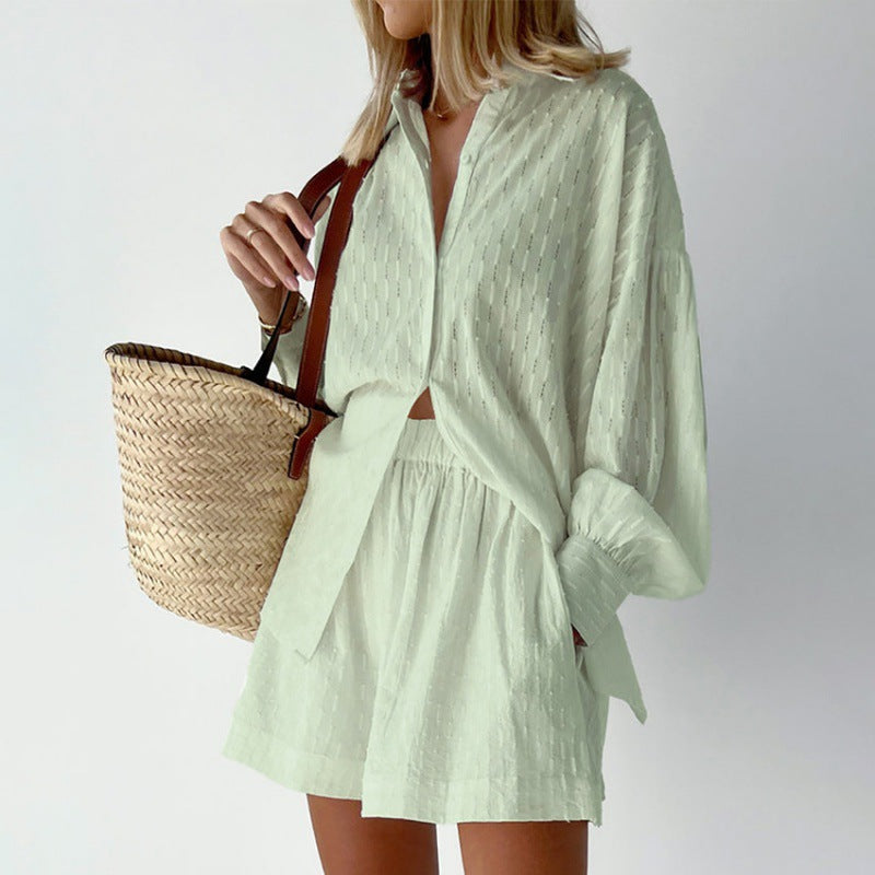 Damen Lässiges Oberteil und Shorts Set mit luftiger Passform Krohn-e
