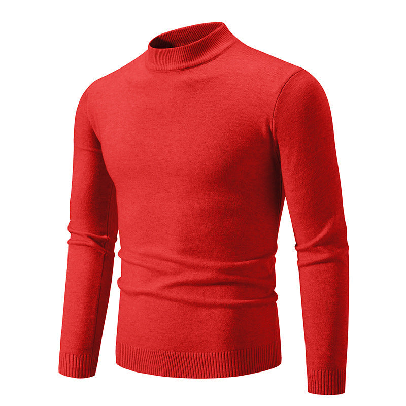 Herren Feinstrickpullover mit hohem Kragen und elastischen Bündchen Krohn-e